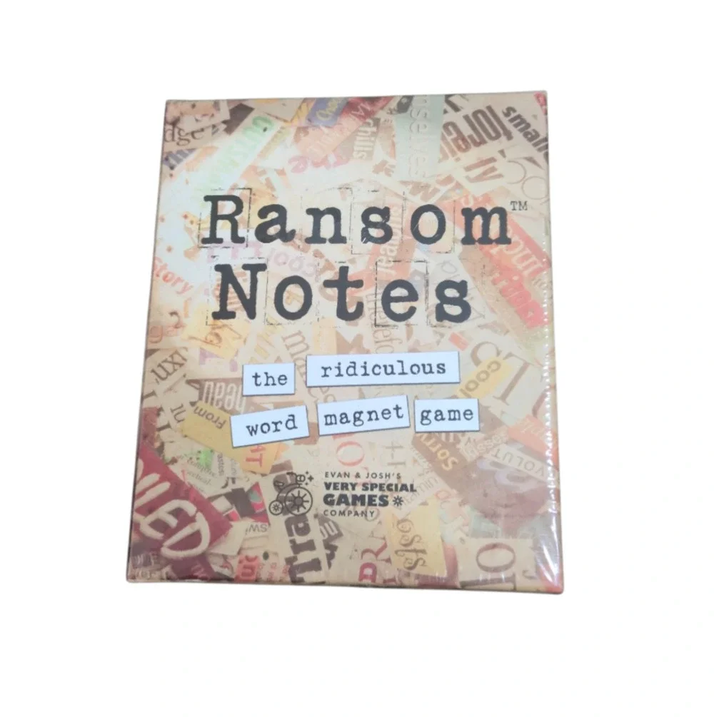 Ransom Notes The Ridiculous Word Magnet Party Game. Sealed Box.